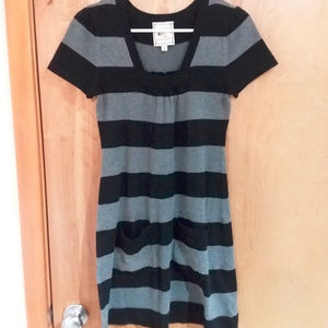 Striped Sweater Dress POCKETS !!